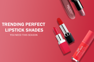 image showcasing trending lipstick shades for the season with various vibrant colors.