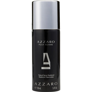 Azzaro Deodorant Spray 5.1oz bottle with long-lasting odor protection.