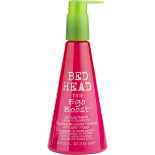 Bed Head Ego Boost Split End Mender Leave-In Conditioner 8oz bottle with pump dispenser.