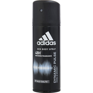 Adidas Dynamic Pulse Deodorant Body Spray 48H 5oz can with a sleek, sporty design.