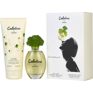 Cabotine EDT Spray 3.4oz and Body Lotion 6.7oz set available at fragrancedealz.com.