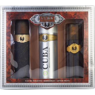 Cuba Gold EDT Spray 3.3 OZ & Aftershave Spray 3.3 OZ & Body Spray 6.6 OZ at fragrancedealz.com