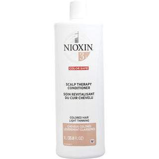 Nioxin Bionutrient Protectives Scalp Therapy System 3 for Fine Hair 33.8 OZ bottle.