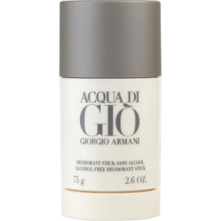 Acqua di Gio Alcohol-Free Deodorant Stick 2.6oz with the signature marine and citrus scent.