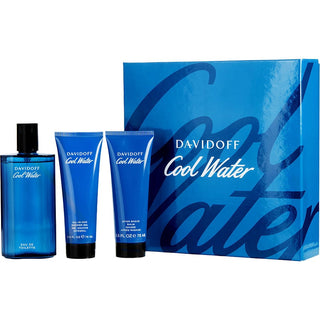 COOL WATER by Davidoff - EDT SPRAY 4.2 OZ & AFTERSHAVE BALM 2.5 OZ & SHOWER GEL 2.5 OZ