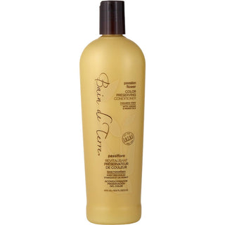 Bain De Terre Passion Flower Color Preserving Conditioner 13.5oz bottle with a blend of passion flower and oils for color-treated hair.