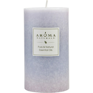 TRANQUILITY AROMATHERAPY by Tranquility Aromatherapy - ONE 2.75 X 5 inch PILLAR AROMATHERAPY CANDLE.  THE ESSENTIAL OIL OF LAVENDER IS KNOWN FOR ITS CALMING AND HEALING BENEFITS.  BURNS APPROX.