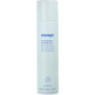 Aquage Finishing Spray 10oz - Versatile spray with sea botanicals for flexible hold and natural shine, perfect for all hair types.