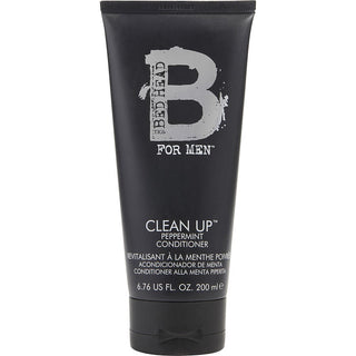 Bed Head Men Clean Up Peppermint Conditioner 6.7oz bottle with refreshing formula.