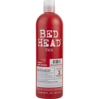 Bed Head Resurrection Conditioner 25.36oz bottle with intense repair formula.