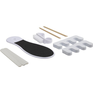 Spa Accessories 8-Piece Pedicure Set White available at fragrancedealz.com