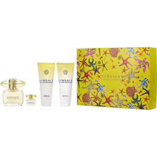 VERSACE YELLOW DIAMOND by Gianni Versace - EDT SPRAY 3 OZ & BODY LOTION 3.4 OZ & SHOWER GEL 3.4 OZ & EDT 0.17 OZ MINI