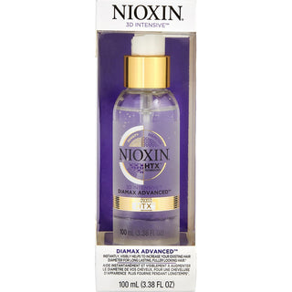 Nioxin 3D Intense Therapy Diamax Thickening Xtrafusion Treatment with HTX 3.38 OZ bottle.