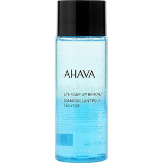 Ahava Time To Clear Eye Make Up Remover 4.2oz bottle with a clean, modern design.