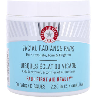 First Aid Beauty Facial Radiance Pads, a pack of 60 exfoliating and brightening pads.