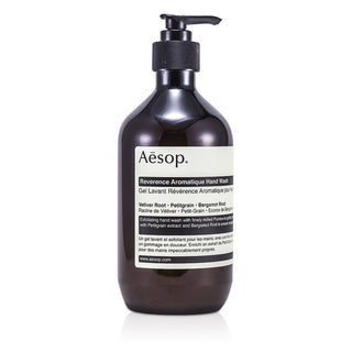 Aesop Reverence Aromatique Hand Wash 16.9oz bottle with sophisticated design.