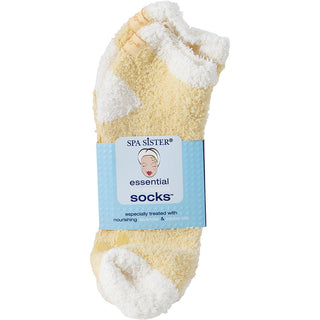 Spa Accessories Essential Moist Socks Yellow available at fragrancedealz.com