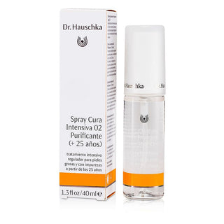 Dr. Hauschka Clarifying Intensive Treatment Age 25+ 1.3oz bottle with natural herbs.