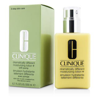 Clinique Dramatically Different Moisturizing Lotion+ Very Dry to Dry Combination, 6.7oz bottle with pump. Buy now at fragrancedealz.com.