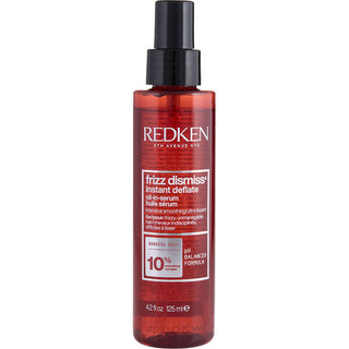  Redken Frizz Dismiss Instant Deflate Oil-In-Serum 4.2 oz bottle for reducing frizz and puffiness, available at fragrancedealz.com