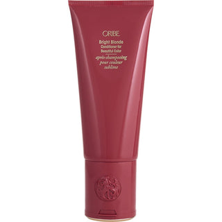 Oribe Bright Blonde Conditioner for Beautiful Color 6.8 oz bottle for brightening and hydrating blonde hair. Available at fragrancedealz.com