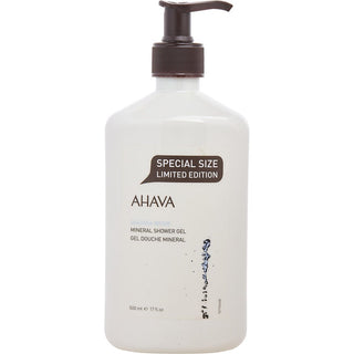  Ahava Deadsea Water Mineral Shower Gel Limited Edition 17oz bottle with an elegant design.