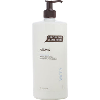 Ahava Deadsea Water Mineral Body Lotion Limited Edition 24oz bottle with an elegant design.