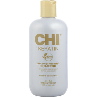 Chi Keratin Shampoo 12oz bottle available at fragrancedealz.com.