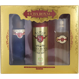 Cuba Royal EDT Spray 3.4 OZ & Aftershave 3.4 OZ & Body Spray 6.6 OZ at fragrancedealz.com