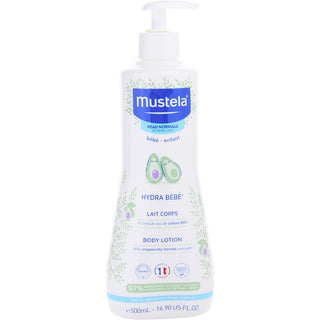 Mustela Hydra Bébé Body Lotion 16.9oz bottle.