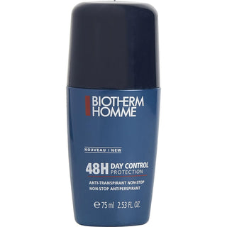 Biotherm Homme Day Control 48 Hours Deodorant Roll-On 2.53oz - Powerful anti-transpirant for long-lasting protection and confidence.