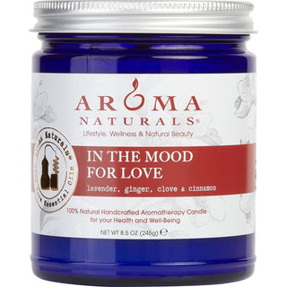 IN THE MOOD FOR LOVE AROMATHERAPY by  - ONE 3 X 3 inch JAR AROMATHERAPY CANDLE.  COMBINES THE ESSENTIAL OILS OF LAVENDER, GINGER, CLOVE & CINNAMON.  BURNS APPROX.