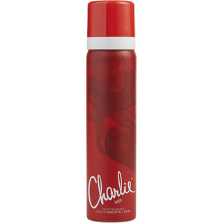 Charlie Red Body Spray 2.5oz bottle available at fragrancedealz.com.