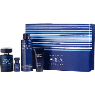  Perry Ellis Aqua Extreme EDT SPRAY 3.4 OZ & DEODORANT BODY SPRAY 6.8 OZ & SHOWER GEL 1.7 OZ & EDT SPRAY 0.25 OZ MINI on fragrancedealz.com.