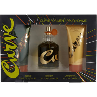 Curve Cologne Spray, After Shave Balm, and Shower Gel Set available at fragrancedealz.com.