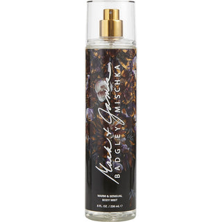 Badgley Mischka Warm & Sensual Body Mist 8oz bottle with a sleek design and captivating fragrance notes.