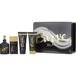 CURVE BLACK by Liz Claiborne - COLOGNE SPRAY 4.2 OZ & AFTER SHAVE BALM 3.4 OZ & SHOWER GEL 3.4 OZ & DEODORANT STICK 1.7 OZ