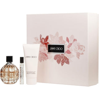 JIMMY CHOO by Jimmy Choo - EAU DE PARFUM SPRAY 3.3 OZ & BODY LOTION 3.3 OZ & EAU DE PARFUM SPRAY 0.25 OZ MINI