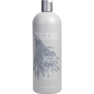 Abba Recovery Treatment Conditioner 32oz bottle with new packaging, featuring peppermint oil and olive butter.