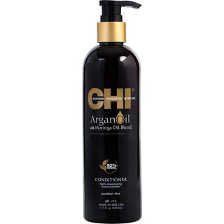 Chi Argan Oil Plus Moringa Oil Conditioner 11.5oz bottle available at fragrancedealz.com.