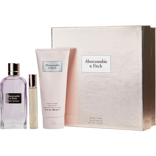 ABERCROMBIE & FITCH FIRST INSTINCT by Abercrombie & Fitch - EAU DE PARFUM SPRAY 3.4 OZ & BODY LOTION 6.7 OZ & EAU DE PARFUM SPRAY 0.5 OZ available at fragrancedealz.com