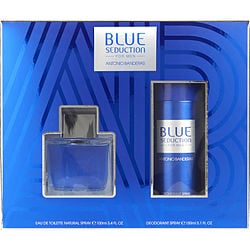 BLUE SEDUCTION by Antonio Banderas - EDT SPRAY 3.4 OZ & DEODORANT SPRAY