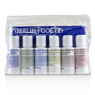 MALIN+GOETZ by Malin + Goetz - 1oz. Essentials Kit: Graprfuit Cleanser+Face Moisturizer+Body Wash+Body Moisturizer+Shampoo+Conditioner