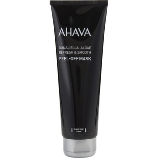 Ahava Dunaliella Algae PeelOff Mask 4.2oz tube with a sleek and modern design.