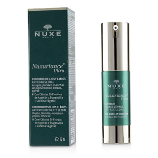 Nuxe Nuxuriance Ultra Global Anti-Aging Eye & Lip Contour Cream 0.5 oz tube for targeted anti-aging care. Available at fragrancedealz.com