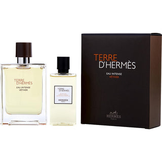 TERRE D'HERMES EAU INTENSE VETIVER by Hermes - EAU DE PARFUM SPRAY 3.3 OZ & SHOWER GEL