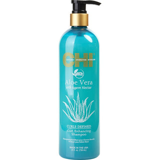 Chi Aloe Vera with Agave Nectar Curl Enhancing Shampoo 25oz bottle available at fragrancedealz.com.