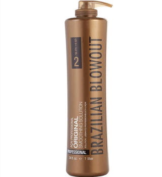 Brazilian Blowout Professional Original Solution 34 oz available at Fragrance Dealz, perfect for achieving smooth, frizz-free hair. This salon-grade treatment helps straighten and strengthen hair, leaving it silky and manageable. Suitable for all hair types, it delivers long-lasting results with added shine and protection. Ideal for those seeking a sleek, polished look without harsh chemicals.