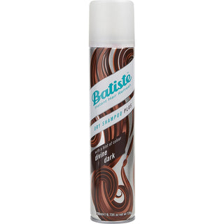 Batiste Dry Shampoo Divine Dark 6.73oz spray can with sleek design.