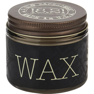 18.21 Man Made Wax 2oz tin with a natural finish and signature Sweet Tobacco scent.